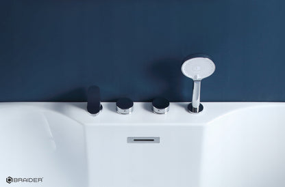 BRAIDER bateria wannowa SUVERENIA 4-otworowa chrom