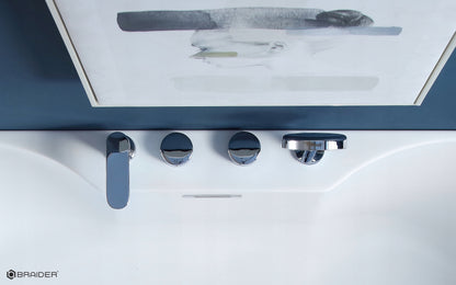 BRAIDER bateria wannowa SUVERENIA 4-otworowa chrom