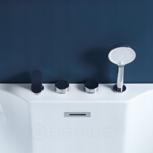 BRAIDER bateria wannowa SUVERENIA 4-otworowa chrom