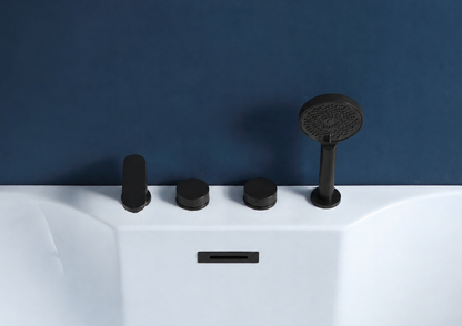 BRAIDER bateria wannowa SUVERENIA 4-otworowa czarna