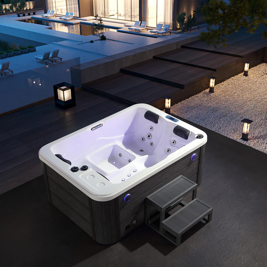 BRAIDER Wanna ogrodowa MONACO SPA z hydromasażem 180 cm. Biała. Jacuzzi