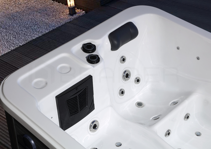BRAIDER Wanna ogrodowa MONACO SPA z hydromasażem 180 cm. Biała. Jacuzzi