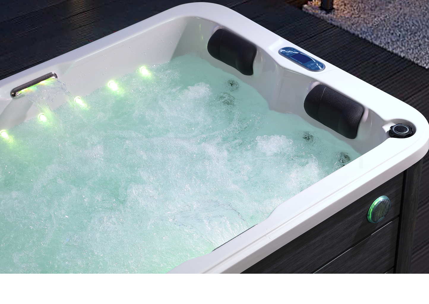 BRAIDER Wanna ogrodowa MONACO SPA z hydromasażem 180 cm. Biała. Jacuzzi