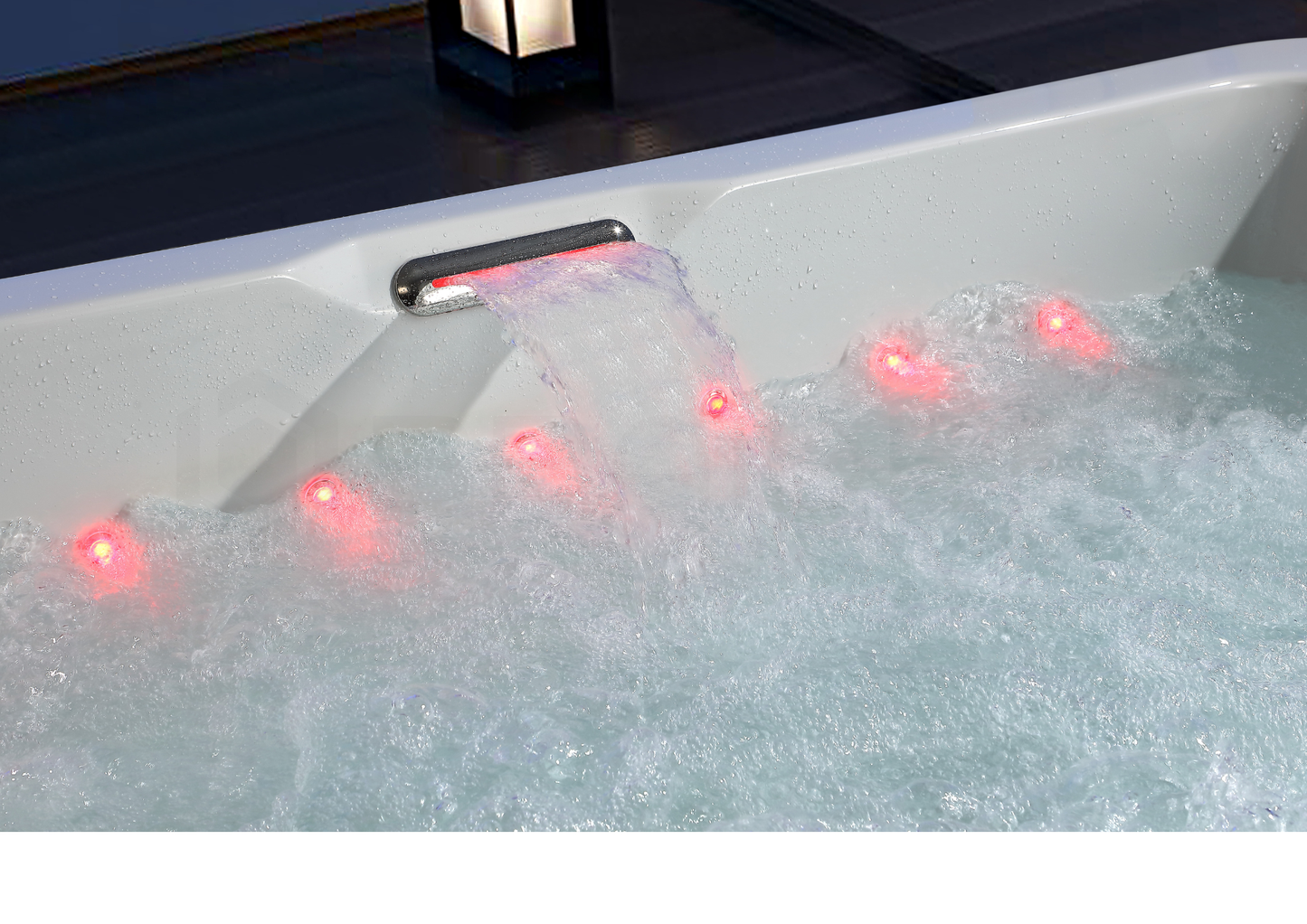 BRAIDER Wanna ogrodowa MONACO SPA z hydromasażem 180 cm. Biała. Jacuzzi