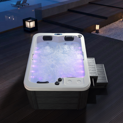 BRAIDER Wanna ogrodowa MONACO SPA z hydromasażem 180 cm. Biała. Jacuzzi