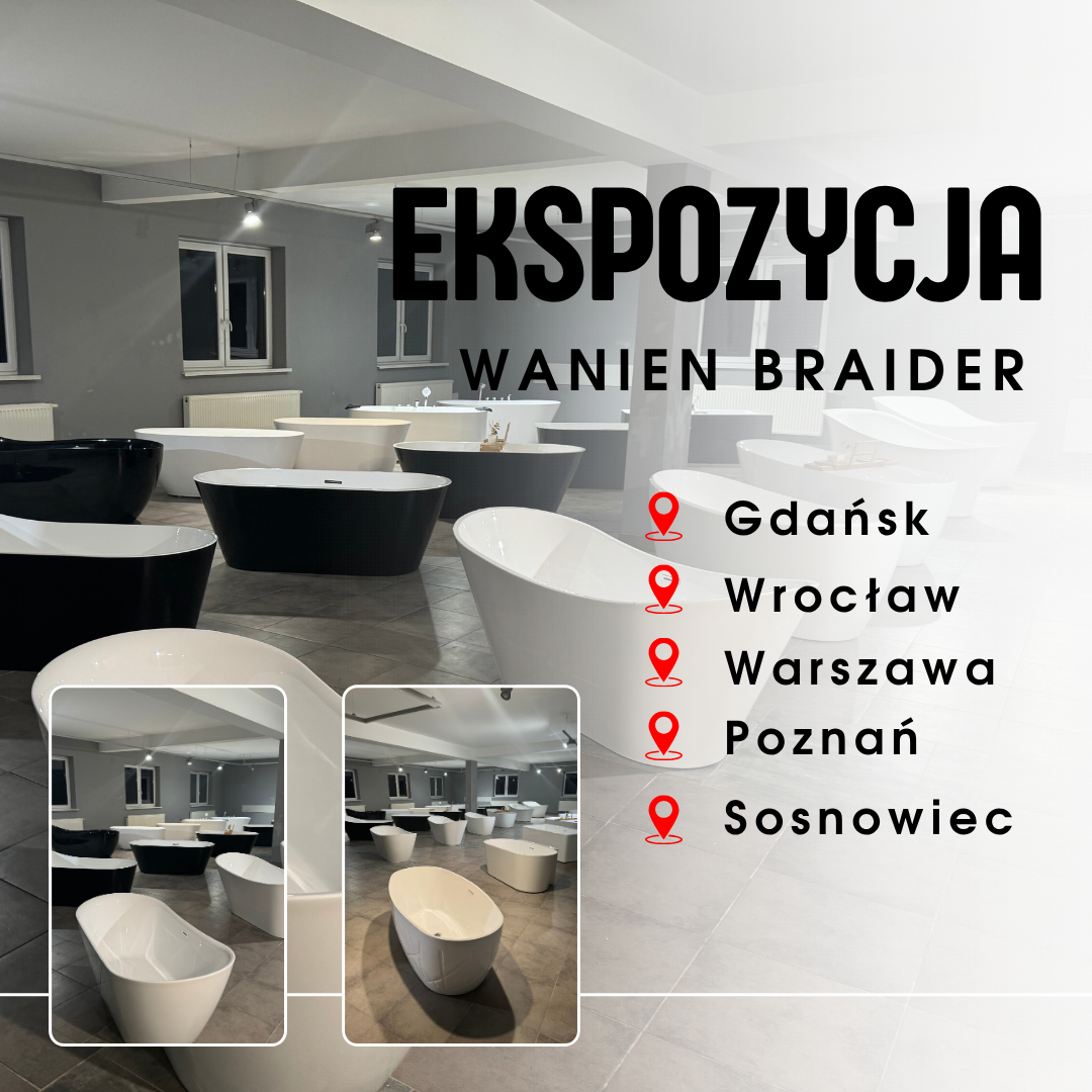 BRAIDER Akrylowa wanna narożna RESTIA LEWA 150 cm Biała Przyścienna